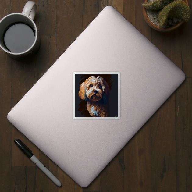 Cute Cavoodle Drawing by Play Zoo